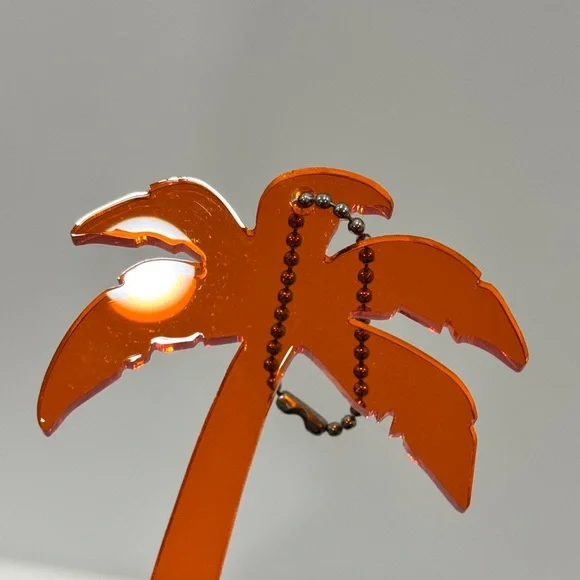 GUCCI Orange Palm Tree 2020 Resort Launch Party Key Chain Bag Charm - Picture 4 of 7